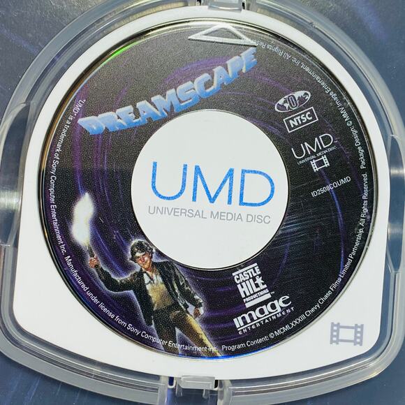 Dreamscape 1984 Sony PSP UMD Rare Movie Vintage Family Adventure Movie - Picture 4 of 5